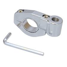 Bike It Universal Motorcycle Mirror Mount Bracket For 22mm Bar 10mm Thread Ebay