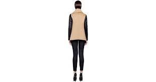 Find your next forever coat with our picks at every price point, including meghan markle's christmas wrap, here. Mackage Vane Camel Wool Coat With Leather Sleeves In Natural Lyst