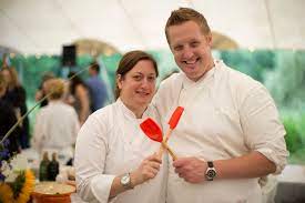 Chef Missy Robbins Of Avoce W Chef Jeremy Mcmillan At Dine With Design 2012 Professional Chef Chef Creuset