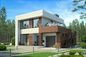 проекты домов в стиле хай тек с плоской кровлей Proekt Doma Iz Gazobetona S Ploskoj Kryshej 62 07 V Stile Haj Tek Katalog Proekty Kottedzhej Proekty Domov Sovremennyj Dom Dom