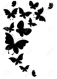 Black And White Wall Art Butterfly Wall Painting Product Silhouette Art Silhouette Clip Art Butterflies Vector