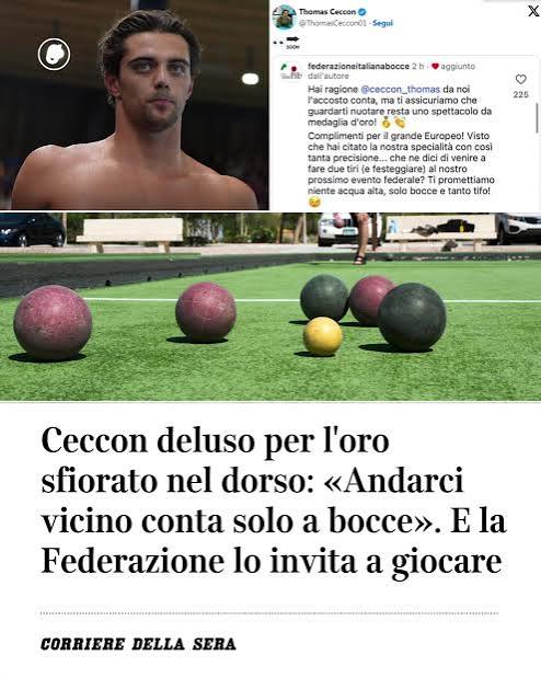 Thomas Ceccon e i social, ormai, sono una disciplina a parte. Ogni volta che il campione azzurro prende in mano il telefono e decide di postare qualcosa, da qualche parte qualcuno comincia a ...