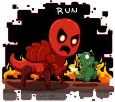 This time, i made red's eyes glow. Run Little Kaiju By Youkai Chan Fur Affinity Dot Net