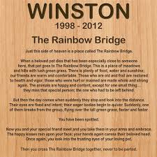 Maybe you would like to learn more about one of these? Rainbow Bridge Dog Plaque
