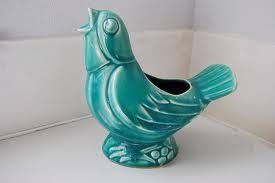1950 S Mccoy Pottery Animal Form Bird Planter Collectible Pottery Mccoy Pottery Pottery Animals