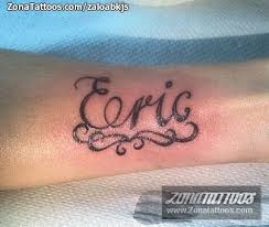 Tatuaje De Eric Nombres Letras