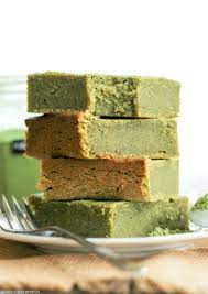 Healthy Matcha Green Tea Blondies Sugar Free Gluten Free Vegan Recipe Matcha Dessert Matcha Recipe Green Tea Recipes
