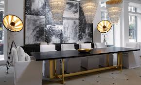 Rh New York The Gallery At The Historic Flatiron District Modern Dining Room Luxury Dining Tables Modern Dining Table