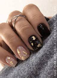 Black is the darkest of all and golden fits best with it. Pin On Nails