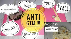 Resep mpasi 6 bulan penambah berat badan. Resep Mpasi 9 Bulan Menu 4 Bintang Anti Gtm Arrasya Suka Youtube