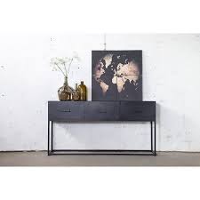 Industrie Sideboard Urban 160 Cm Konsole Schwarz Metall Korridor Design Sideboard Metall Konsole