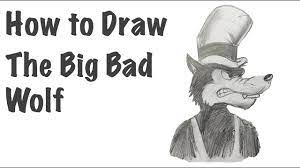 link the big bad wolf. How To Draw The Big Bad Wolf Youtube