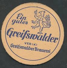 Bierdeckel Ein Gutes Greifswalder Veb Greifswalder Brauerei Bierdeckel Bieretiketten Craft Brew