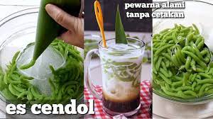 Cara Membuat Es Cendol Dengan Santan Dan Tanpa Santan Youtube