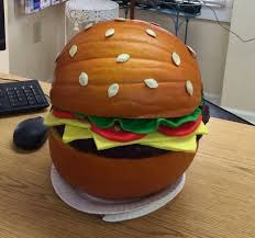 This Beautiful Plump Pumpkin Burger In 2020 Pumpkin Carving Pumpkin Creative Pumpkin Carving