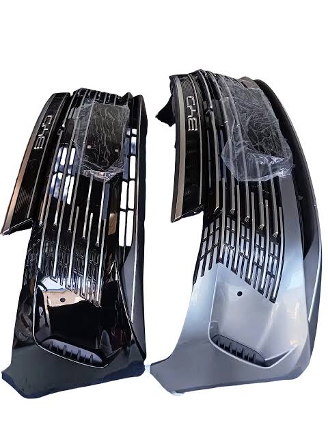 Factory-spec replacement front grille mask assembly, AI generated