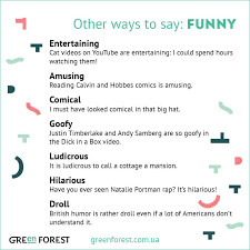 Synonyms To The Word Funny Other Ways To Say Funny English Words Learn English English Writing