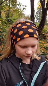 Diadema ancha con lunares negros y naranjas, diadema para fitness, diadema  de tamaño adulto a niño, diadema de tela, diadema GiddyBand, diadema de  Halloween, banda de color otoñal