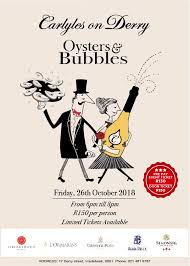 Carlyle compressor provides the hvac and refrigeration industry with superior reciprocating and from data centers to supermarkets, customers count on carlyle to deliver quiet, reliable, efficient. Oysters Bubbles Evening Carlyles On Derry