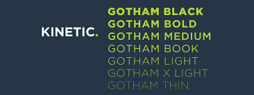Gotham Gotham Lettering Corporate Logo