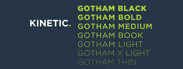 Check out our list of 17 of the best calligraphy fonts. Gotham Gotham Corporate Logo Lettering