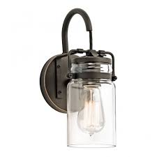 Try a pair of vintage wall sconces. Vintage Style Glass Jar Wall Light With Bronze Fitting