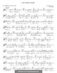 Just the way you are lyrics billy joel chords. Just The Way You Are By B Joel Sheet Music On Musicaneo