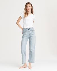 Founded in 2002, rag & bone founder marcus wainwright combined his british heritage with a downtown new york aesthetic. Maya High Rise Ankle Straight Leg In Icy Blue Rag Bone