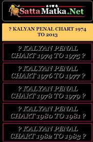 Get All Old New Chart Of Kalyan 1970 To 2018 In Our Site Www