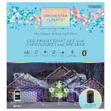 Lightshow Orchestra Of Lights Swirling Multicolor Led Stars Christmas Indoor Outdoor Light Show Projector Lowes Com Light Show Holiday Lights Christmas Spirit