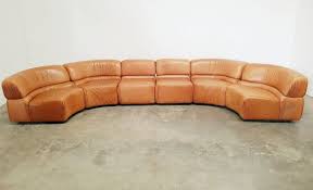 Cognac Leather De Sede Cosmos Sofa 1970 S 112631 Round Sofa Sofa Leather Sofa