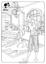 69 barbie pictures to print and color. Printable Barbie In The Bedroom Coloring Pages 18