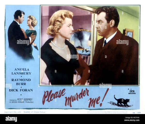 PLEASE MURDER ME, Angela Lansbury, Raymond Burr, 1956 Stock Photo - Alamy