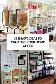 How To Organize Your Home Office 32 Smart Ideas Digsdigs Office Organization At Work Home Office Organization Small Space Office
