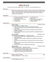 Post graduate/graduate diploma or graduate certificate. Best Finance Manager Resume Example Livecareer