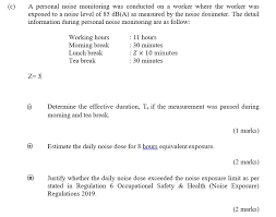 From the effects of noise exposure. Solved C A Personal Noise Monitoring Was Conducted On A Chegg Com