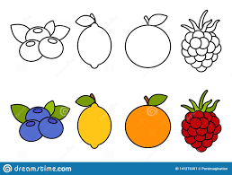 Libro De Colorear Con Las Frutas Coloreando Para Los Ninos Ilustracion Del Vector Ilustracion De Bosquejo Vegetariano 141276381 Las imagenes de calaveras mexicanas para colorear con perfectas para adornar en el dia de muertos, su folklore y atencion al detalle hacen que sea un adorno para imprimir muy original. libro de colorear con las frutas