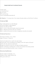 Download and customize our resume template to land more interviews. Hotel Event Planner Resume Templates At Allbusinesstemplates Com