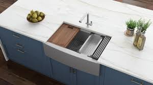 The sink is the most important kitchen fixture. Ruvati Verona Farmhouse Apron Front 27 In X 22 In Stainless Steel Single Bowl Workstation Kitchen Sink In The Kitchen Sinks Department At Lowes Com