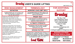 crosby s user s guide lifting