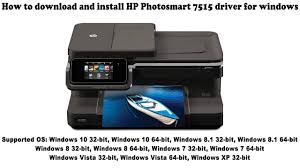 Free hp photosmart c6100 drivers and firmware! How To Download And Install Hp Photosmart 7515 Driver Windows 10 8 1 8 7 Vista Xp Youtube