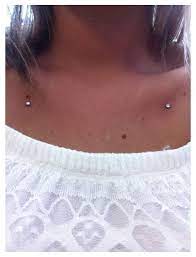 Between Collar Bone Piercing Betweencollarbonepiercing In 2021 Collar Bone Piercing Dermal Piercing Wrist Piercing