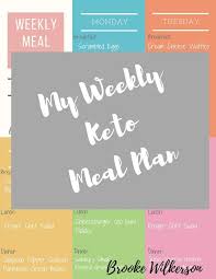 My Keto Meal Planning Brooke Wilkerson Keto Meal Plan Meal Planning Printable Beginner Meal Planning