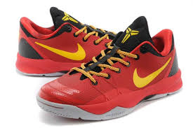 Black And Yellow Kobes Shoes Nike Zoom Kobe Venomenon 4 Yoth Mens Red Black Yellow Nba Sports Shoes Running Shoes On Sale Nike Shoes Cheap Nike Kobe Shoes
