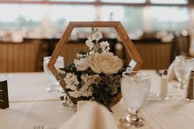 Wood Geometric Hexagon Centerpiece Geometric Terrarium Wedding Hexagon Wedding Wedding Centerpieces