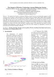 This article seeks to explore the existence of the digital divide among urban youths in malaysia, despite 90% of the youths having access to the internet. Pdf The Impact Of Wireless Technology Among Malaysian Society Zaini Amir Academia Edu