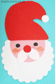 Machen sie mit ihren kindern weiβe handabdrücke auf pappe und basteln für herbst vorlagen. Basteln Mit Kindern Weihnachtsmann Vorlage Fur Weihnachtskarten Nikolaus Basteln Vorlage Weihnachtsmann Basteln Weihnachtsmann Basteln Tonpapier
