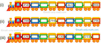worksheet on three digit numbers write the missing numbers pattern