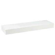 With a streamlined, 'skyline' look and discreet, almost invisible mounting, the included. Maine Floating Wall Shelf Mdf 16 X 5 X 1 5 White Fn00293 8 Rona