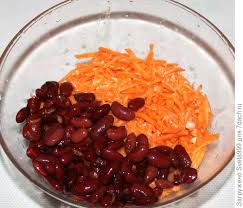 салат с курицей красной фасолью и морковкой по корейски Salat Obedenie Poshagovyj Recept Prigotovleniya S Foto